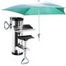 com-four ® parasolhouder van metaal parasolstandaard voor balkon, terras of tafel balkonparasolhouder XL (Ø 25-38mm 01 stuk)