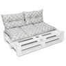 Amilian Palletkussenset, 1 x 120 x 60 cm + 2 x 40 x 60 cm, Sunnypillow, zitkussen voor europallets, palletmeubels, balkon, kleine bank, outdoor, stoel of bank voor tienerkamer