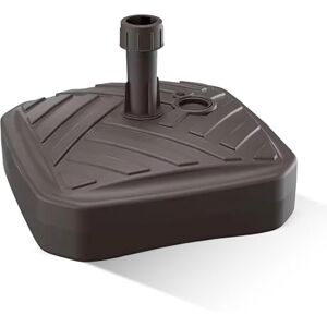 GARDENIX Parasolstandaard, vierkant, bruin, van kunststof, vulbaar met zand, water, grind voor tuin, strand, terras, parasol, parasolhouder, paraplustandaard, parasolstandaard, standaard GARDENIX Parasolstandaard, vierkant, bruin, van kunststof, vulbaar met zand, water, grind voor tuin, strand, terras, parasol, parasolhouder, paraplustandaard, parasolstandaard, standaard