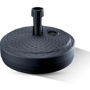 GARDENIX Parasolstandaard, rond, antraciet, rotanlook, van kunststof, vulbaar met zand, water, grind voor tuin, strand, terras, parasol, parapluhouder, paraplustandaard, parasolstandaard, standaard GARDENIX Parasolstandaard, rond, antraciet, rotanlook, van kunststof, vulbaar met zand, water, grind voor tuin, strand, terras, parasol, parapluhouder, paraplustandaard, parasolstandaard, standaard