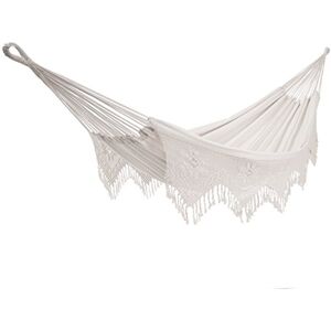 VIVERE Katoenen Braziliaanse Tweepersoons hangmat Deluxe Natural VIVERE Katoenen Braziliaanse Tweepersoons hangmat Deluxe Natural
