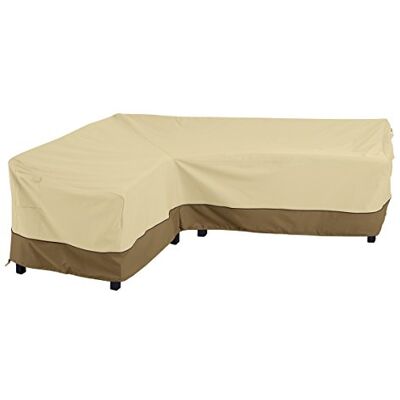Classic Accessories Veranda-afdekking voor L-vormige, sectionele tuinbank, Pebble/Bark/Earth (210 cm, links) Classic Accessories Veranda-afdekking voor L-vormige, sectionele tuinbank, Pebble/Bark/Earth (210 cm, links)