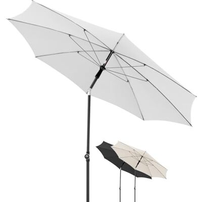 Doppler balkonparasol voor de tuin Rethink 200cm lichtgrijs I ronde parasol voor balkon & terras I duurzame parasol I balkonparasol met handmatige opening I met hoes I kantelbare tuinparasol Doppler balkonparasol voor de tuin Rethink 200cm lichtgrijs I ronde parasol voor balkon & terras I duurzame parasol I balkonparasol met handmatige opening I met hoes I kantelbare tuinparasol