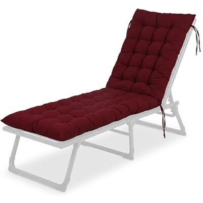 Relaxdays bankkussen, gewatteerd en doorgestikt, met bindbanden, voor buiten, tuinbank & pallets, 8x50x180 cm, diverse k Relaxdays bankkussen, gewatteerd en doorgestikt, met bindbanden, voor buiten, tuinbank & pallets, 8x50x180 cm, diverse k