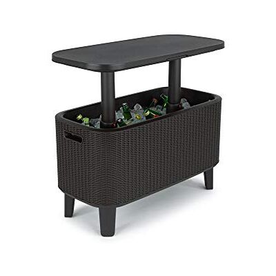 Keter Bevy Bar Koelkasttafel voor buiten en tuin, inhoud 60 l, grafiet Keter Bevy Bar Koelkasttafel voor buiten en tuin, inhoud 60 l, grafiet