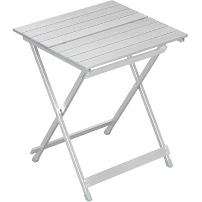 WOLTU Campingtafel van aluminium, bijzettafel, inklapbaar, balkontafel, picknicktafel, ultralicht, draagbaar en opvouwbaar, 50,5 x 47 x 59,5 cm, zilver CPT8138sb WOLTU Campingtafel van aluminium, bijzettafel, inklapbaar, balkontafel, picknicktafel, ultralicht, draagbaar en opvouwbaar, 50,5 x 47 x 59,5 cm, zilver CPT8138sb