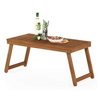 Furinno Patio klaptafels, hout, natuurlijk, 104,14 (B) x 42,92 (H) x 45,21 (D) cm Furinno Patio klaptafels, hout, natuurlijk, 104,14 (B) x 42,92 (H) x 45,21 (D) cm
