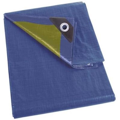 Perel Blauw/Groen Standaard 2 X 8 M Zeil - Waterdicht Perel Blauw/Groen Standaard 2 X 8 M Zeil - Waterdicht