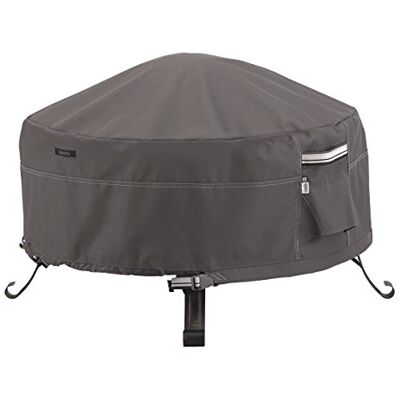 Classic Accessories 55-484-015101-EC Ravenna volledige dekking ronde vuurkorfhoes premium buitenhoes met duurzame en waterbestendige stof, taupe, 76 cm Classic Accessories 55-484-015101-EC Ravenna volledige dekking ronde vuurkorfhoes premium buitenhoes met duurzame en waterbestendige stof, taupe, 76 cm