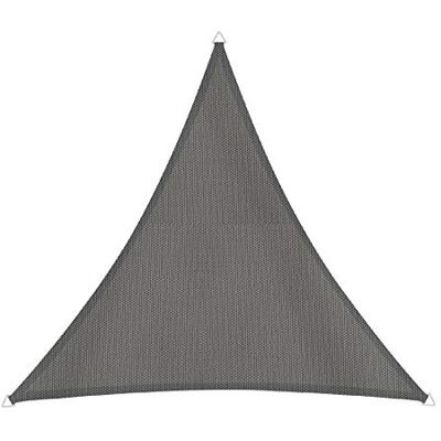Windhager zeil luifel Cannes driehoek 4 x 4 m (gelijkbenig), zonwering voor tuin en terras, UV-en weerbestendig, antraciet, 10715 Windhager zeil luifel Cannes driehoek 4 x 4 m (gelijkbenig), zonwering voor tuin en terras, UV-en weerbestendig, antraciet, 10715