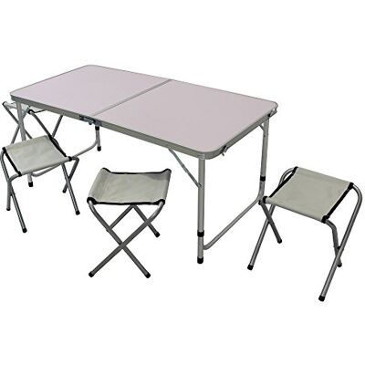 BAKAJI Campingtafel, picknick, aluminium, inklapbaar, voor strand of tuin (120 x 60 cm) BAKAJI Campingtafel, picknick, aluminium, inklapbaar, voor strand of tuin (120 x 60 cm)
