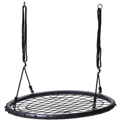 WELL HOME MOBILIARIO & DECORACIÓN Well Home Netschommel, zwart, Ø 100 cm WELL HOME MOBILIARIO & DECORACIÓN Well Home Netschommel, zwart, Ø 100 cm