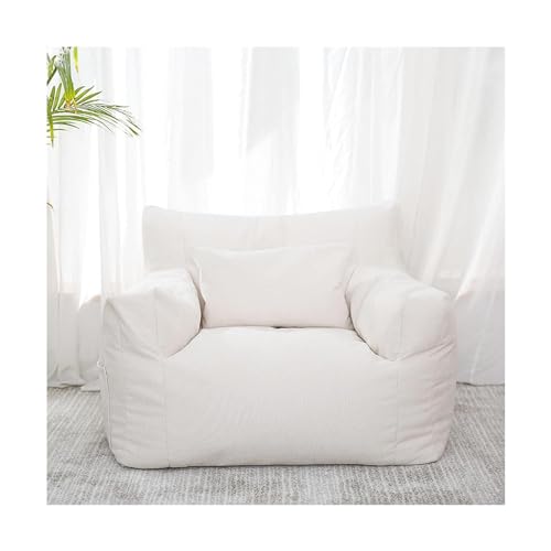 ZUMAHA Moderne Zitzak Luie Fauteuils Linnen Doek Lounger Zitzak Zachte Pluizige Bank Bed Comfortabele Stoelen