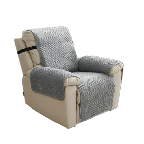 GUYIRT Lazy Boy stoelhoezen voor fauteuil, hoezen voor fauteuils, hoezen voor fauteuils, hoes voor fauteuil, bankhoes voor woonkamer (lichtgrijs)