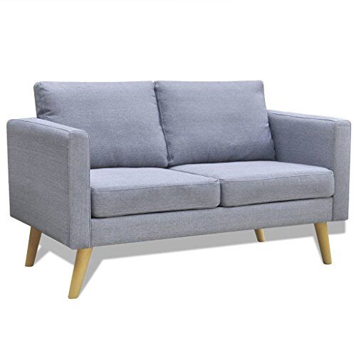 Chenshu Sofa 2-zits, slaapbank, slaapbank, bank met slaapfunctie, sofa, bed, bedbank, bank & banken, stof lichtgrijs