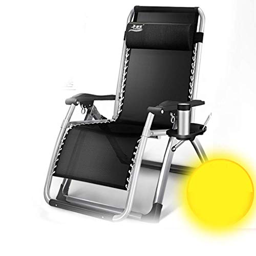 ONWEE Klapstoel Klapstoel Lunchpauzestoel Strandbedstoel Luie stoel Koelstoel Draagbare fauteuil voor buiten Zomerloungestoel vision