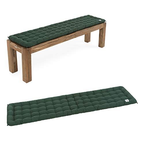 HAVE A SEAT Living Bankkussen voor zitbank, comfortabel zitkussen orthopedisch zitkussen voor bank, wasbaar tot 95 °C, made in Germany (mosgroen, 140 x 40 cm)