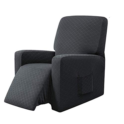 E EBETA fauteuil-overtrek fauteuil, stretchhoes voor relaxfauteuil Compleet, beschermhoes van elastische stoel oorfauteuil （Grijs）