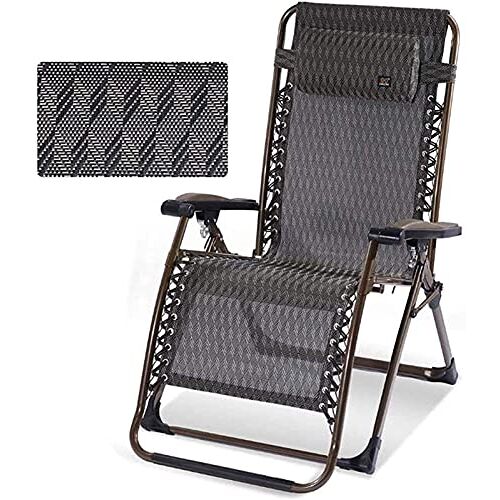 JIABAOCA Ligstoel Recliner Lichtgewicht ligstoel Opvouwbare tuinstoelen Set van 2 opvouwbare ligstoel, verbrede ligstoel, ligstoel, opvouwbare ligstoel Lounge stoel Kantoor lunchpauze charitable