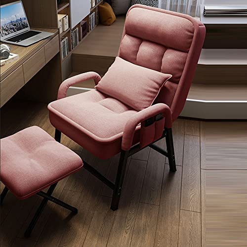 ROLTIN Fauteuil, draaifauteuilkruk, fauteuil, lounge-armleuningen en zakbank, moderne loungebank met stoffen en stalen structuur, donkergrijs (D)