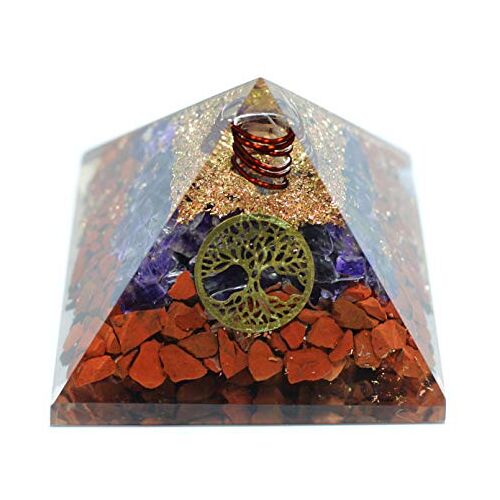 Blessfull Healing Reiki Healing Stone Fen Shui Gift Amethyst met potlood en munt Piramide Chakra Energie -Zegende Genezing