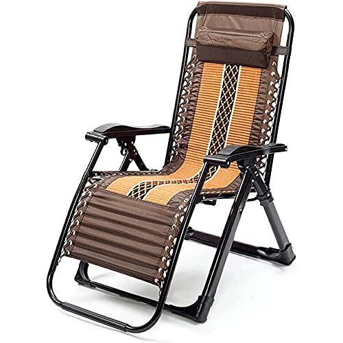 VejiA Fauteuil,Rieten Patio Fauteuils Outdoor Zon Lounge Stoelen voor Buiten,Klapstoel Verstelbare Fauteuil Zero Gravity Stoelen voor Balkon Kantoor Tuin Gazon Zwemba