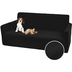 Comart , Bankhoes, helder, elastische hoes van polyester, zeer duurzaam, voor fauteuils en banken, machinewasbaar, antislip, vuilafstotend en krasbestendig, kleur zwart, 3-zitsbank Comart , Bankhoes, helder, elastische hoes van polyester, zeer duurzaam, voor fauteuils en banken, machinewasbaar, antislip, vuilafstotend en krasbestendig, kleur zwart, 3-zitsbank