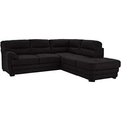 Mivano Cotta Royale hoekbank Ottoman rechts 246 x 230 x 90 cm zwart Mivano Cotta Royale hoekbank Ottoman rechts 246 x 230 x 90 cm zwart