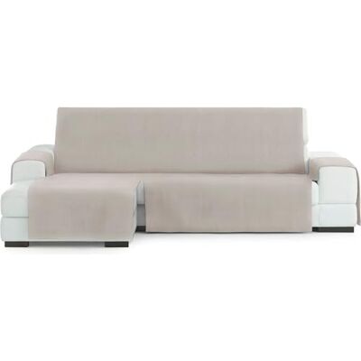 ECOMMERC3 Elastische bankhoes voor chaise longue, normaal links, van linnen met verstelbare elastieken, compatibel met hoekbanken links of rechts ECOMMERC3 Elastische bankhoes voor chaise longue, normaal links, van linnen met verstelbare elastieken, compatibel met hoekbanken links of rechts