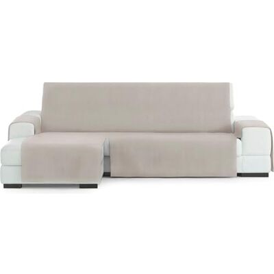 ECOMMERC3 Elastische bankovertrek voor chaise longue, extra links, sofa-overtrek, chaise long, linnen met verstelbare elastieken, compatibel met hoekbanken links of rechts ECOMMERC3 Elastische bankovertrek voor chaise longue, extra links, sofa-overtrek, chaise long, linnen met verstelbare elastieken, compatibel met hoekbanken links of rechts
