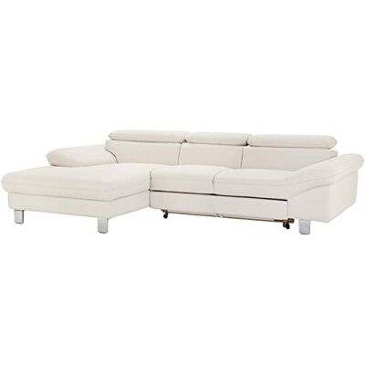 Mivano hoekbank Incl. bed + bedlade. Longchair links wit Mivano hoekbank Incl. bed + bedlade. Longchair links wit