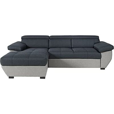 Mivano Cotta Rec/BK-2F hoekbank, zitting + rug: structuurstof corpus structuurweefsel, 100% polyester, 170 x 267 x 79 cm, zwart/grijs Mivano Cotta Rec/BK-2F hoekbank, zitting + rug: structuurstof corpus structuurweefsel, 100% polyester, 170 x 267 x 79 cm, zwart/grijs