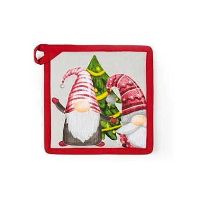 Excelsa Gnomo Friends pannenlappen, 20 x 20 cm, katoen, gevuld met polyester, met oogje Excelsa Gnomo Friends pannenlappen, 20 x 20 cm, katoen, gevuld met polyester, met oogje