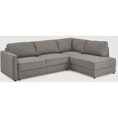 Atlantic Home Collection Hoekgarnituur Chill, slaapfunctie (ca. 135 x 230 cm), incl. bedlade, vrij in de ruimte te plaatsen, golfvering, hoek rechts, grijs, BxDxH: 250x200x86cm Atlantic Home Collection Hoekgarnituur Chill, slaapfunctie (ca. 135 x 230 cm), incl. bedlade, vrij in de ruimte te plaatsen, golfvering, hoek rechts, grijs, BxDxH: 250x200x86cm