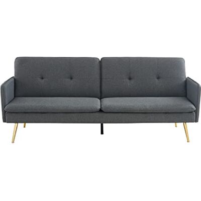 BAÏTA Adam bank, rechts, uittrekbaar, 3-zits, stof, antraciet, 203,5 x 87,5 x 82 cm BAÏTA Adam bank, rechts, uittrekbaar, 3-zits, stof, antraciet, 203,5 x 87,5 x 82 cm