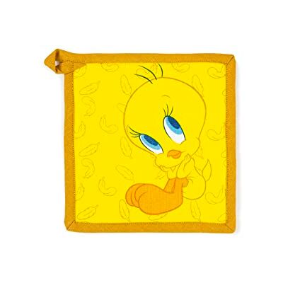 Excelsa Tweety Pannenlap, 20 x 20 cm, voering 100% katoen, vulling van polyester Excelsa Tweety Pannenlap, 20 x 20 cm, voering 100% katoen, vulling van polyester