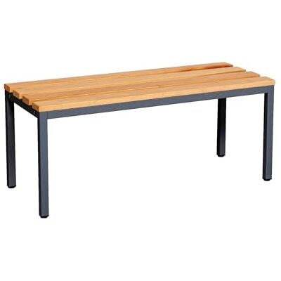 furni24 Zitbank voor kleedkamers BxHxD: 100x42x40 cm, kleedbank, kleedbank, garderobebank, sportbank, bank met echt hout voor sportschool furni24 Zitbank voor kleedkamers BxHxD: 100x42x40 cm, kleedbank, kleedbank, garderobebank, sportbank, bank met echt hout voor sportschool