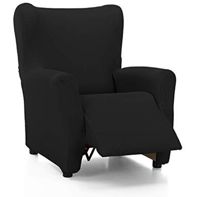 MARTINA HOME Tunesië Relaxfauteuilhoes - Polyester Katoen, Zwart MARTINA HOME Tunesië Relaxfauteuilhoes - Polyester Katoen, Zwart