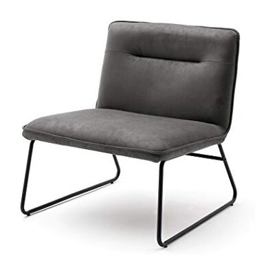 Robas Lund Fauteuil, 100% polyester, antraciet, 72 x 77 x 72 cm (b x h x d) Robas Lund Fauteuil, 100% polyester, antraciet, 72 x 77 x 72 cm (b x h x d)