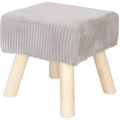 Relaxdays - Cord Ottoman 30x30 - Ottoman Relaxdays - Cord Ottoman 30x30 - Ottoman