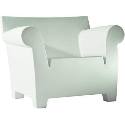 Kartell Fauteuil Bubble Club, polyethyleen, gekleurd, massa, wit, zink, 102 x 78 x 75 cm Kartell Fauteuil Bubble Club, polyethyleen, gekleurd, massa, wit, zink, 102 x 78 x 75 cm