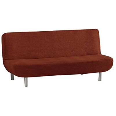 Eysa Aquiles Elastische Clic Clac Sofa Hoes 3-zits, Polyester-Katoen, Oranje, 37 x 29 x 9 cm Eysa Aquiles Elastische Clic Clac Sofa Hoes 3-zits, Polyester-Katoen, Oranje, 37 x 29 x 9 cm