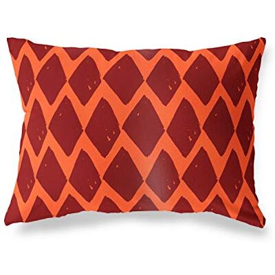 Bonamaison Oranje-Bordeaux Decoratieve Kussensloop, Kussenhoezen Bank, Decoratieve Kussenhoesjes, Kussensloop; Sofa, Slaapkamer, Kantoor, Auto 35x50 Cm Ontworpen en vervaardigd in Turkije Bonamaison Oranje-Bordeaux Decoratieve Kussensloop, Kussenhoezen Bank, Decoratieve Kussenhoesjes, Kussensloop; Sofa, Slaapkamer, Kantoor, Auto 35x50 Cm Ontworpen en vervaardigd in Turkije