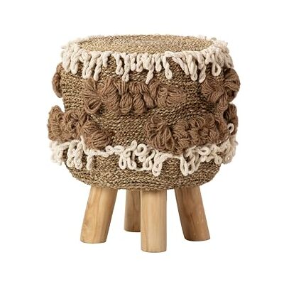 Adda Home Zitzak van natuurlijke alg, 44 x 44 x 45 cm Adda Home Zitzak van natuurlijke alg, 44 x 44 x 45 cm