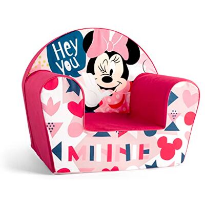Lulabi Minnie Icon fauteuil pimbe roze, gedecoreerd, van katoen en schuim, afmetingen 51 x 33 x 43 cm Lulabi Minnie Icon fauteuil pimbe roze, gedecoreerd, van katoen en schuim, afmetingen 51 x 33 x 43 cm