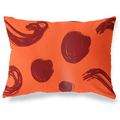 Bonamaison Decoratieve kussensloop, oranje Bordeux sierkussens, decoratieve kussenslopen voor woonkamer, bank, slaapkamer, maat: 45x60 cm ontworpen en vervaardigd in Turkije Bonamaison Decoratieve kussensloop, oranje Bordeux sierkussens, decoratieve kussenslopen voor woonkamer, bank, slaapkamer, maat: 45x60 cm ontworpen en vervaardigd in Turkije