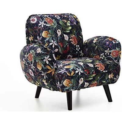 Atlantic Home Collection BEN, fauteuil, fluweel, bloemenpatroon Atlantic Home Collection BEN, fauteuil, fluweel, bloemenpatroon
