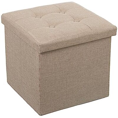 DRW Zitzak om op te plakken, van polyester, beige, 38 x 38 x 38 cm DRW Zitzak om op te plakken, van polyester, beige, 38 x 38 x 38 cm