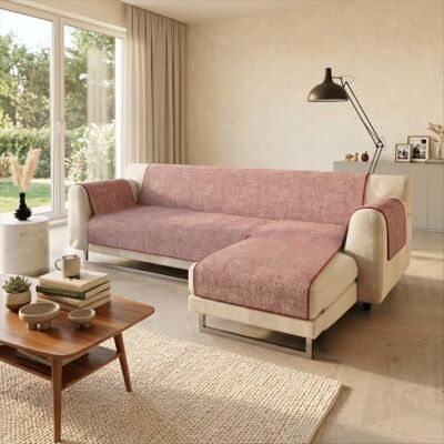 Italian Bed Linen Comfort antislip bankovertrek met chaiselongue Italian Bed Linen Comfort antislip bankovertrek met chaiselongue