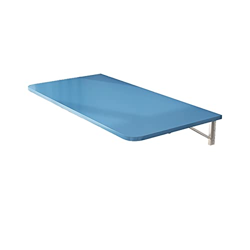 OTHZON Klein appartement opklapbare hangtafel, wandgemonteerd bureau, geschikt voor alle soorten muren, 20 maten, blauw (Kleur: Blauw, Maat: 70x40cm)